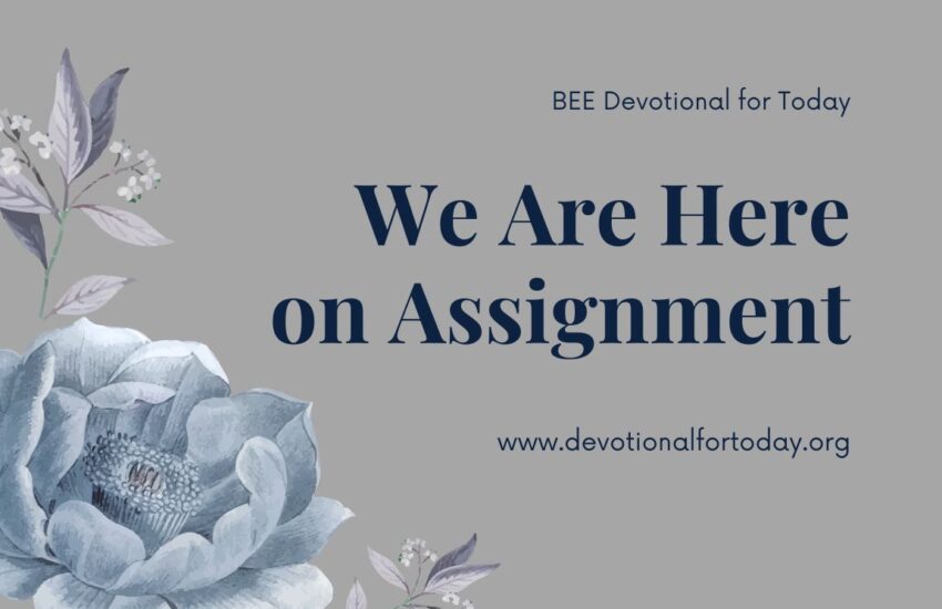 Devotional for Today, October 31 2025